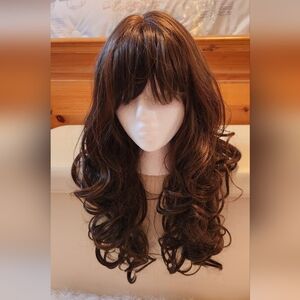 Brown Highlighted Wig